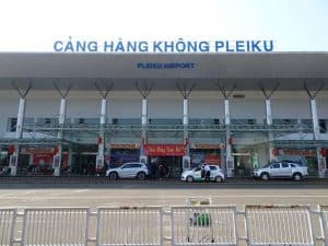 xe dua don san bay Pleiku
